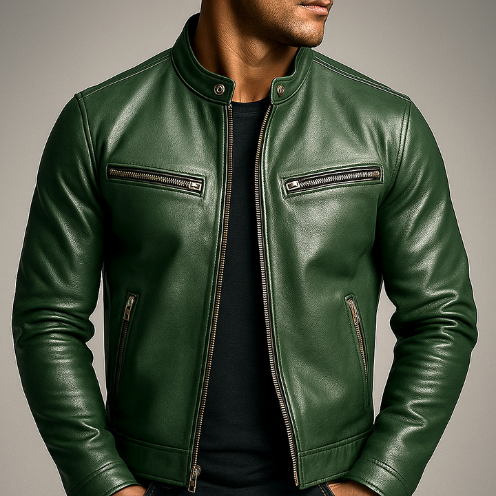 Casaco de Pele Vintage para Homem – Estilo Intemporal, Artesanato Premium e Conforto Durante Todo o Dia
