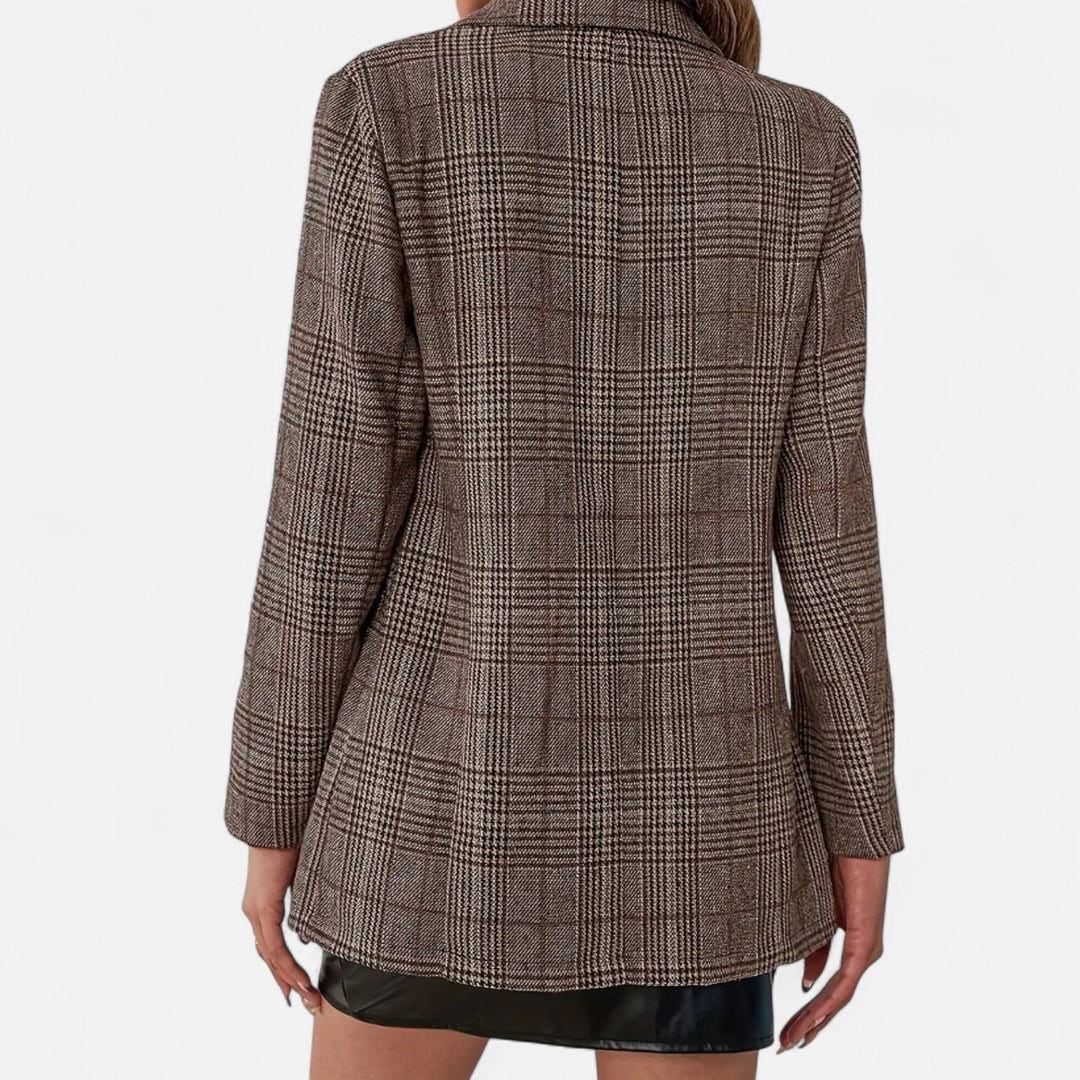 Valmonti | Blazer às Riscas para Mulher – Herança de Botão Único