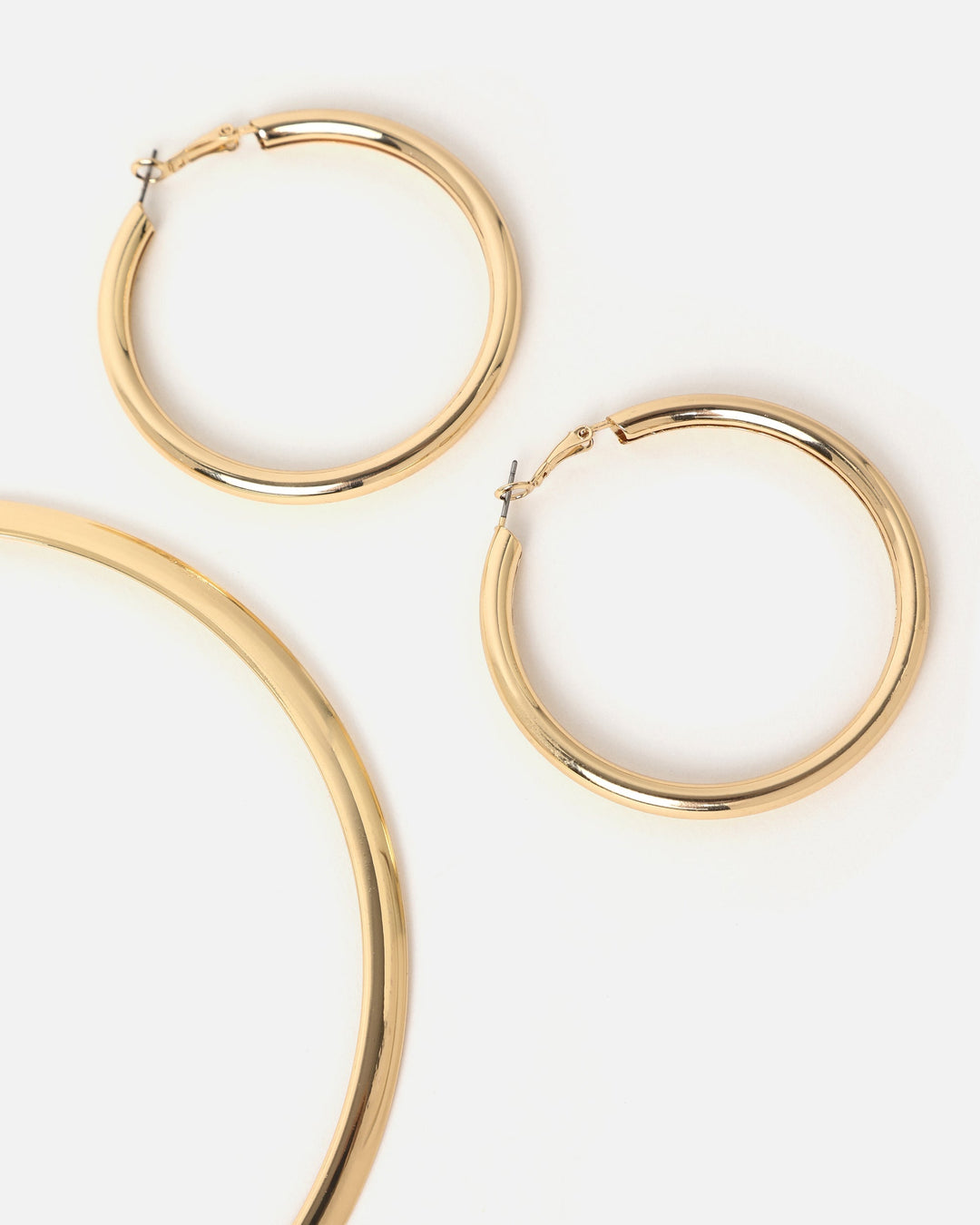 Paca conjunto de gargantilha com brincos de argola