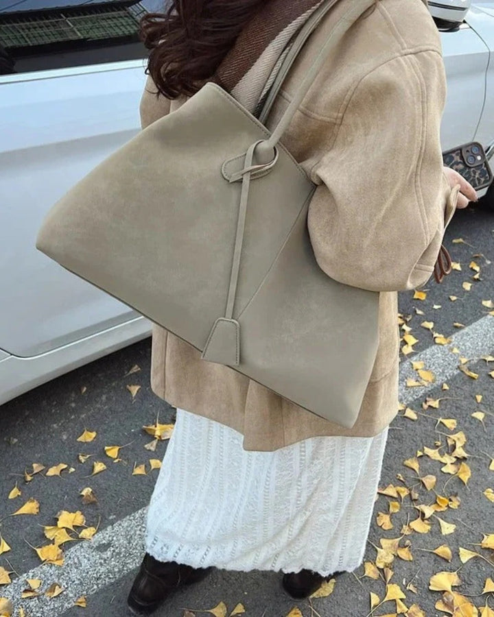 Mala tote feminina estruturada para uso diário, espaçosa para ombro