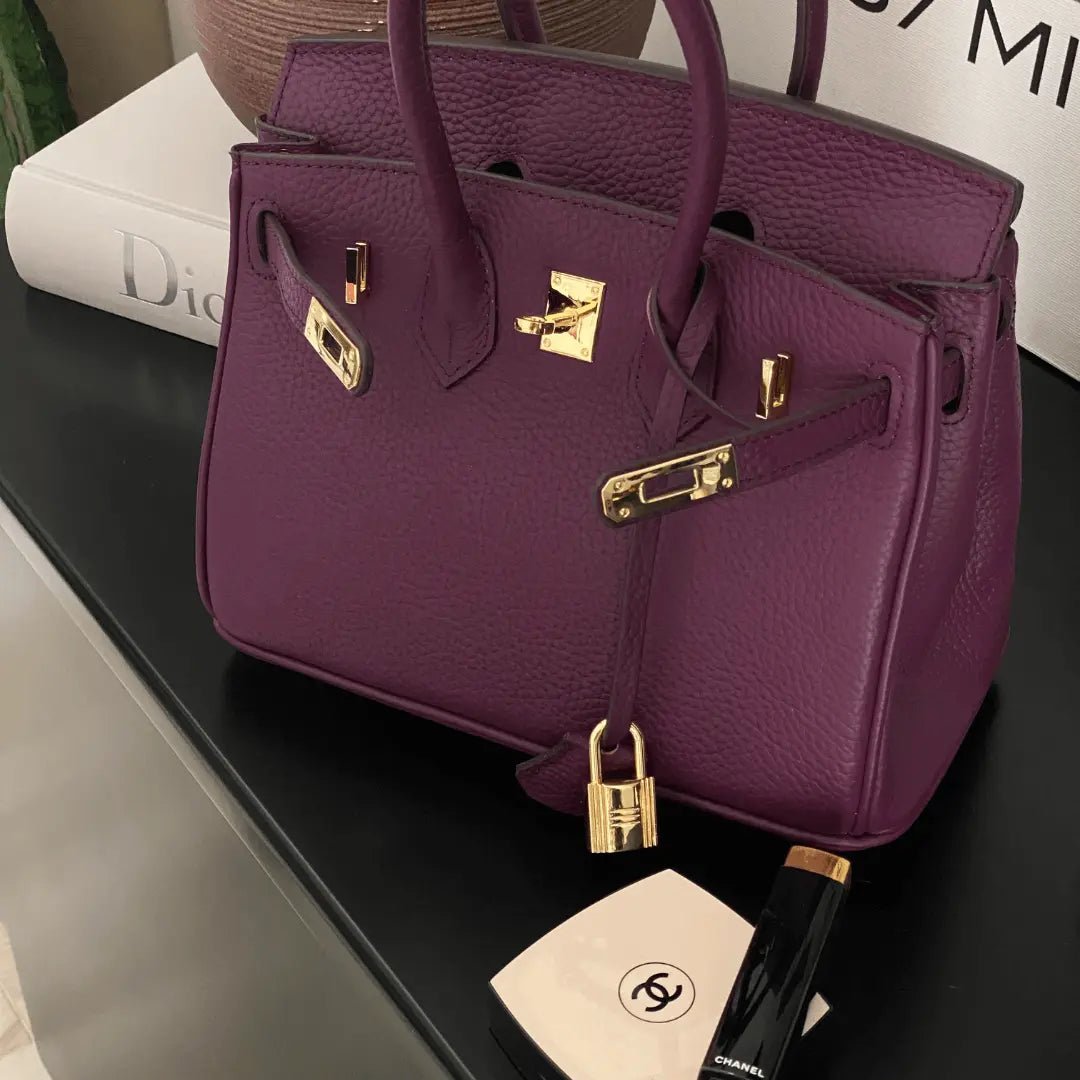 Mala de Senhora de Luxo em Pele Genuína Elegante Funcional para Uso Diário