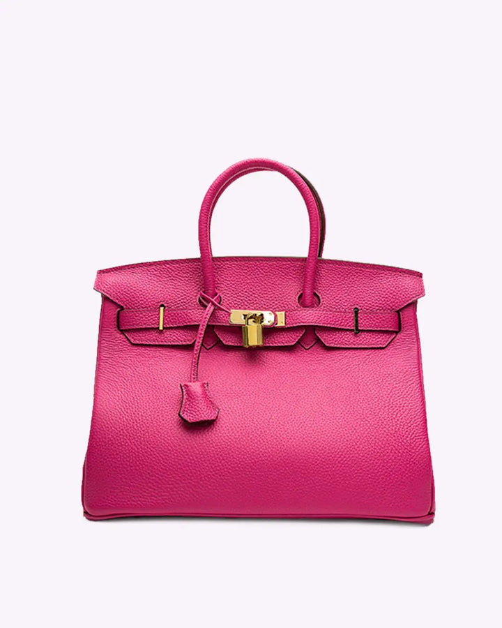 Mala de Mão de Pele Genuína de Luxo para Mulher Feita em Itália Elegante e Funcional para Uso Diário