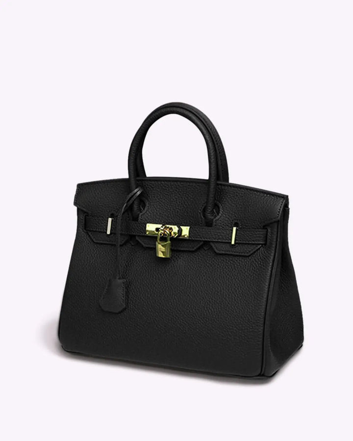 Mala de Mão de Pele Genuína de Luxo para Mulher Feita em Itália Elegante e Funcional para Uso Diário