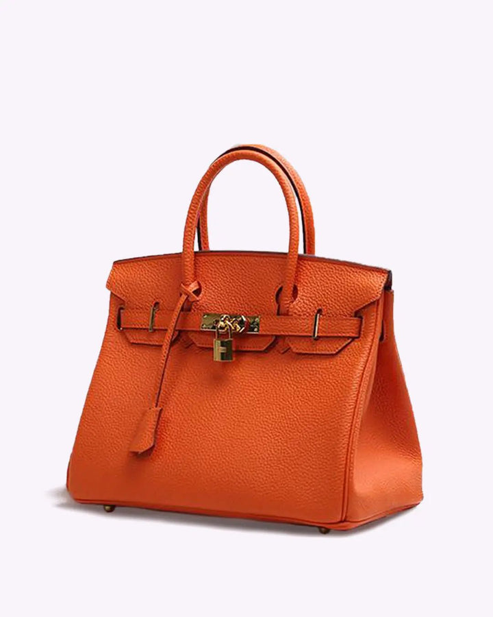 Mala de Mão de Pele Genuína de Luxo para Mulher Feita em Itália Elegante e Funcional para Uso Diário