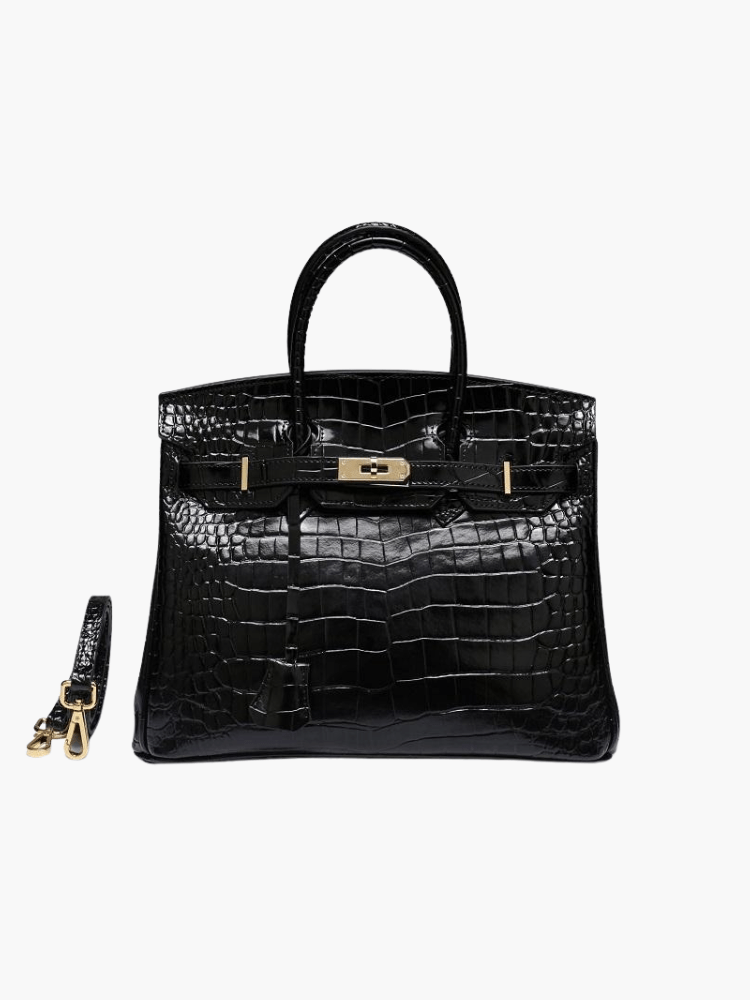 Mala de Mão de Pele Genuína de Luxo para Mulher Feita em Itália Elegante e Funcional para Uso Diário