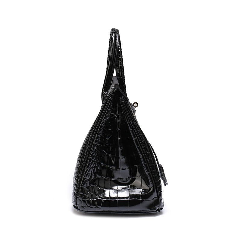 Mala de Mão de Pele Genuína de Luxo para Mulher Feita em Itália Elegante e Funcional para Uso Diário
