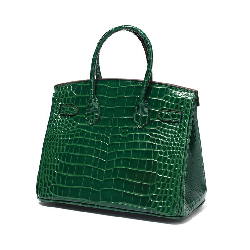 Mala de Mão de Pele Genuína de Luxo para Mulher Feita em Itália Elegante e Funcional para Uso Diário