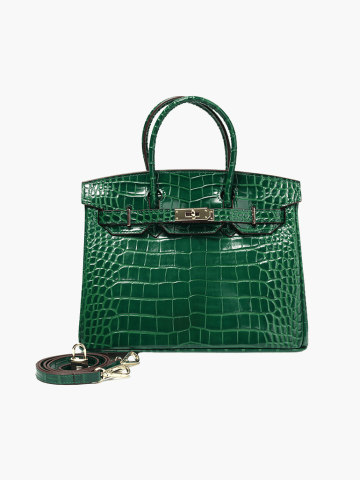 Mala de Mão de Pele Genuína de Luxo para Mulher Feita em Itália Elegante e Funcional para Uso Diário
